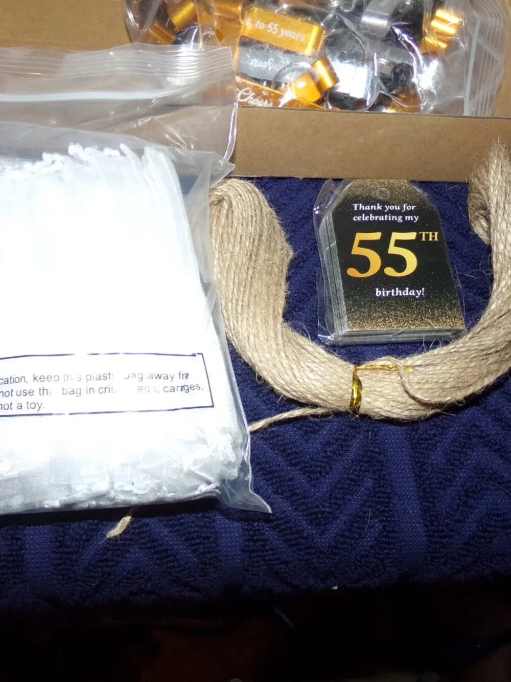 50 - 55th Birthday Party Favors for Guests Include Birthday Beer Opener Keychins
